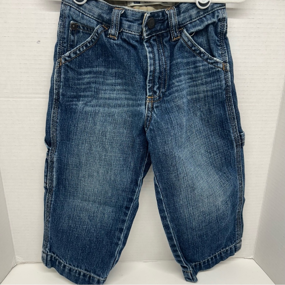🍭Baby Gap Carpenter Blue Adjustable Waist 2Y